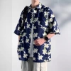Hawaiian short-sleeved floral shirt, men's ice silk summer thin loose shirt, men's design sense trendy brand cool and stylish top Application Scenario